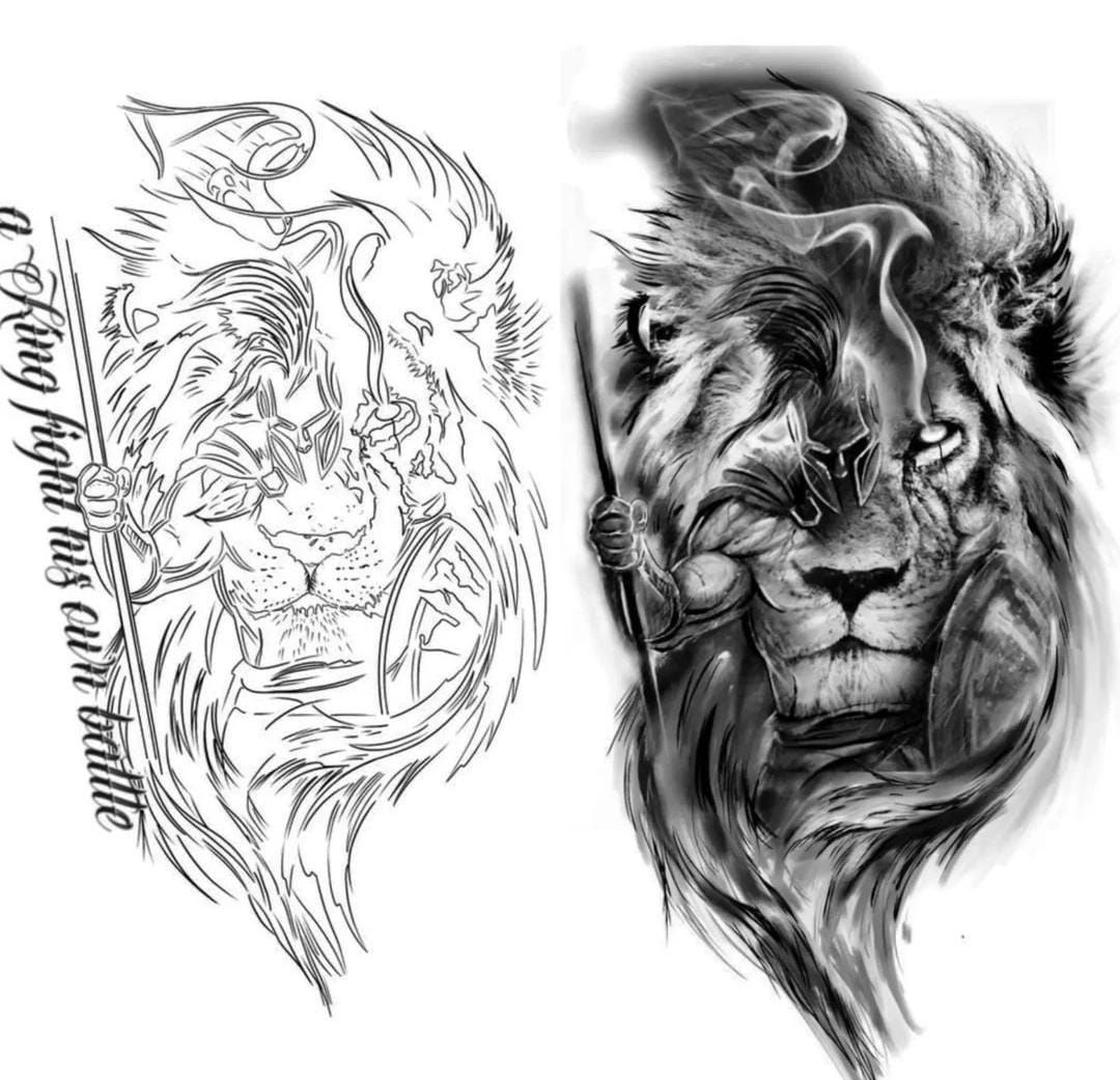 lion tattoo ideas 0080