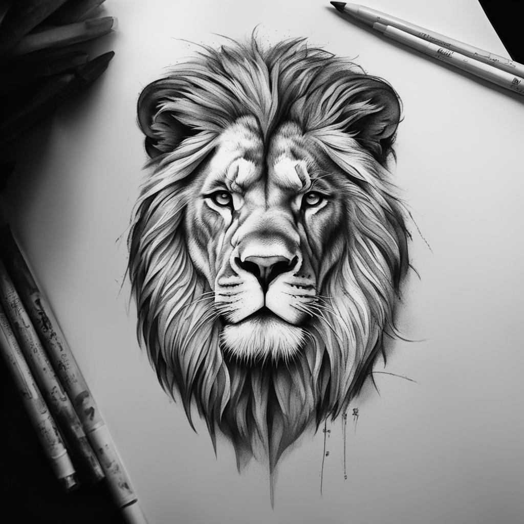 lion tattoo ideas 0022