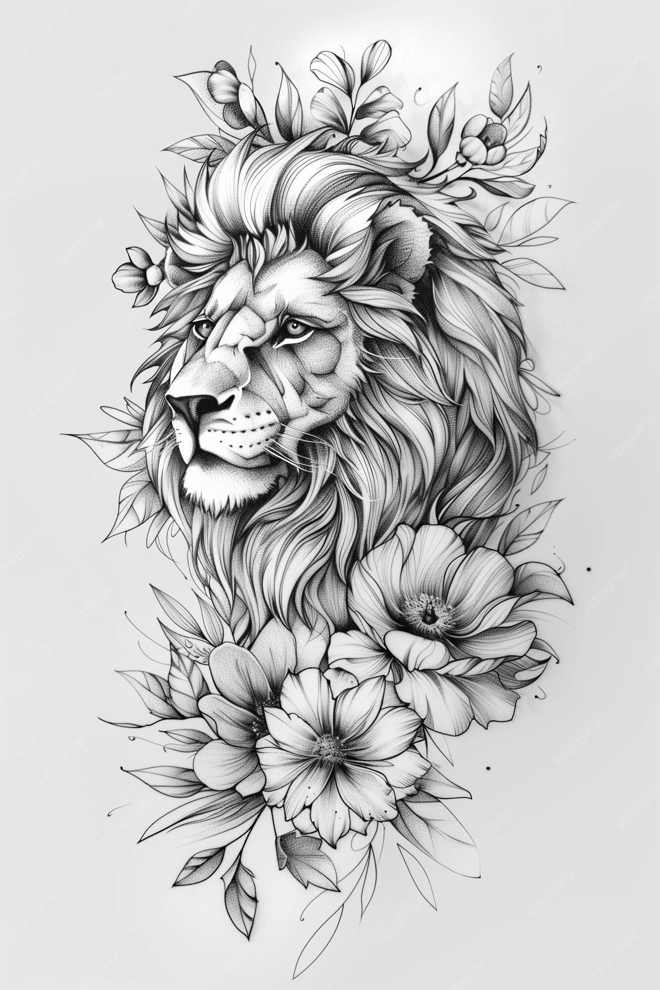 lion tattoo ideas 0034