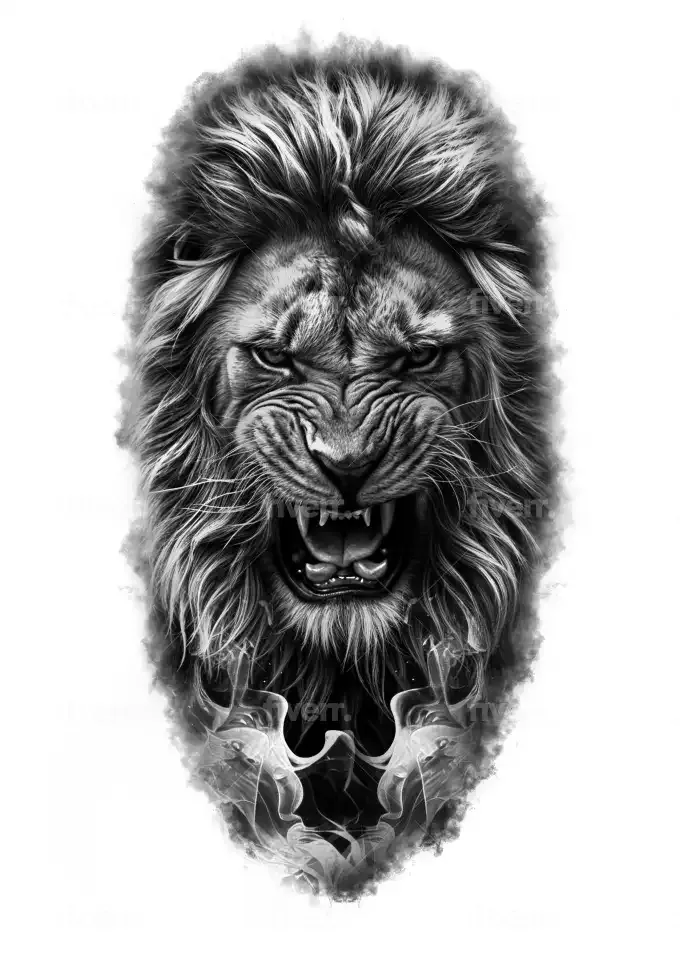 lion tattoo ideas 0074