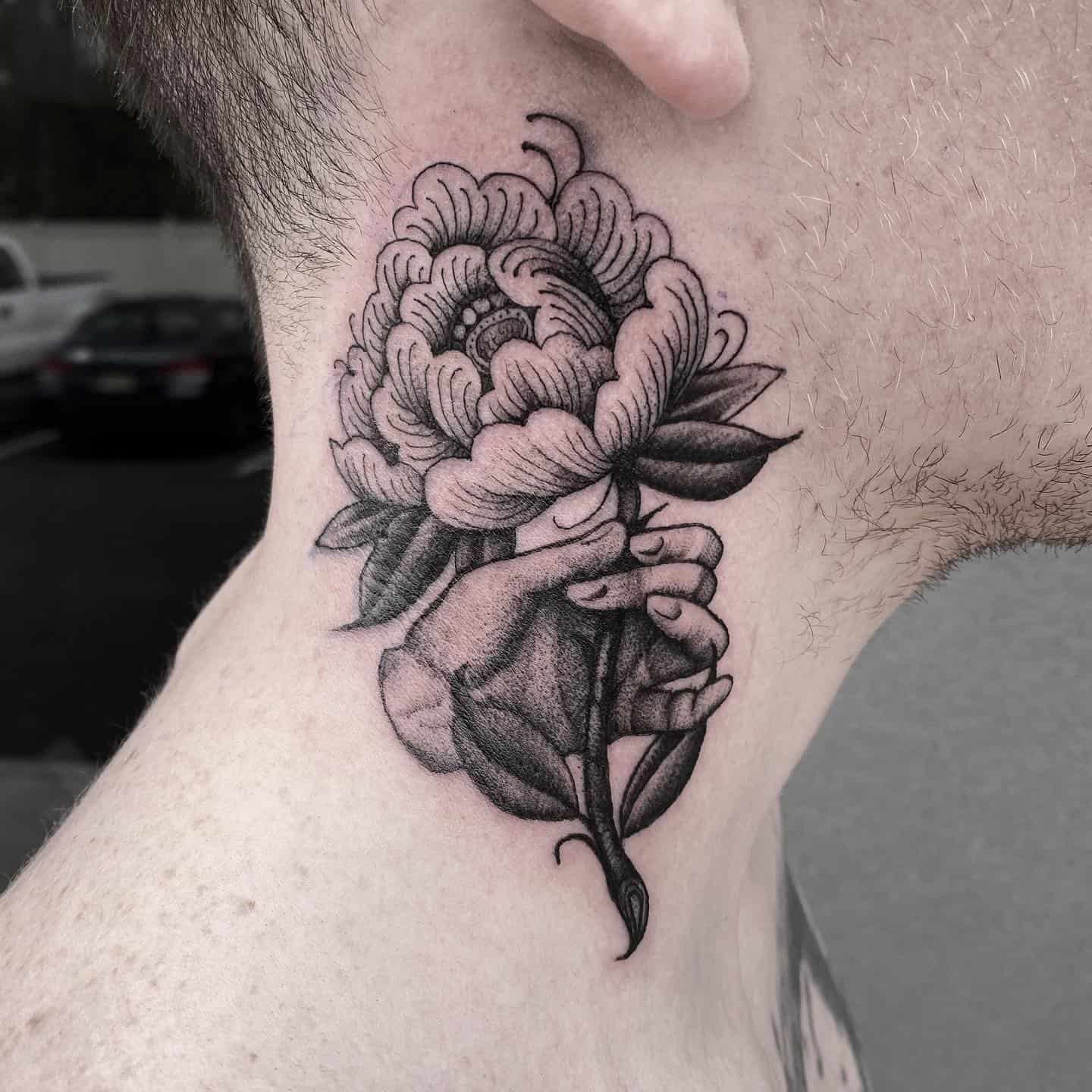 male flower tattoo ideas 0011