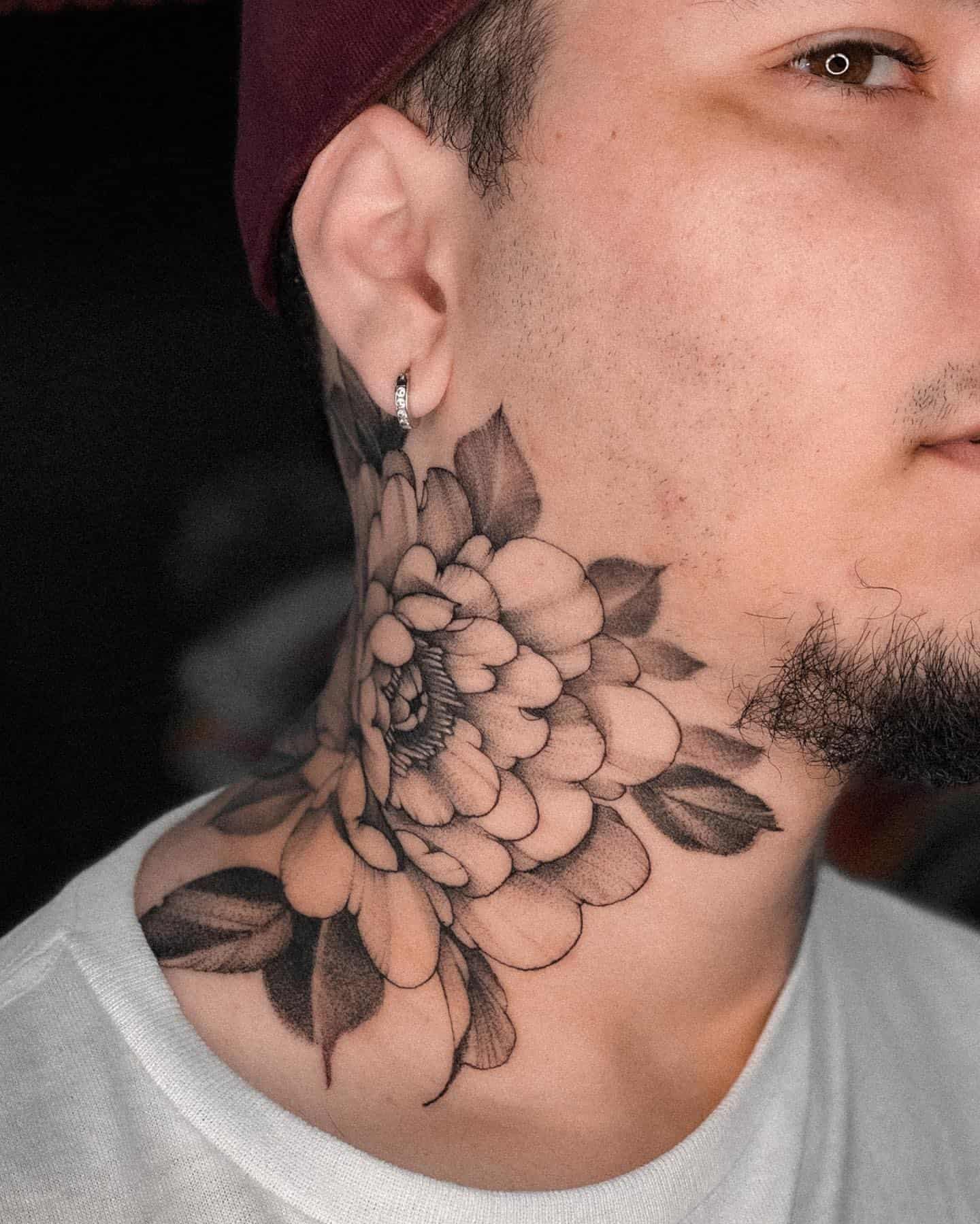 male flower tattoo ideas 0015