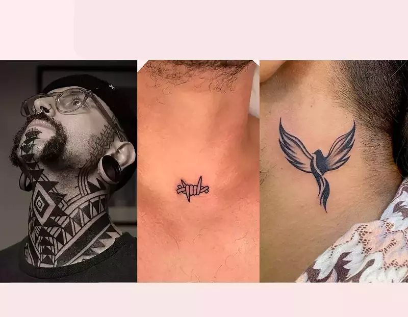 Male small face tattoo 0073