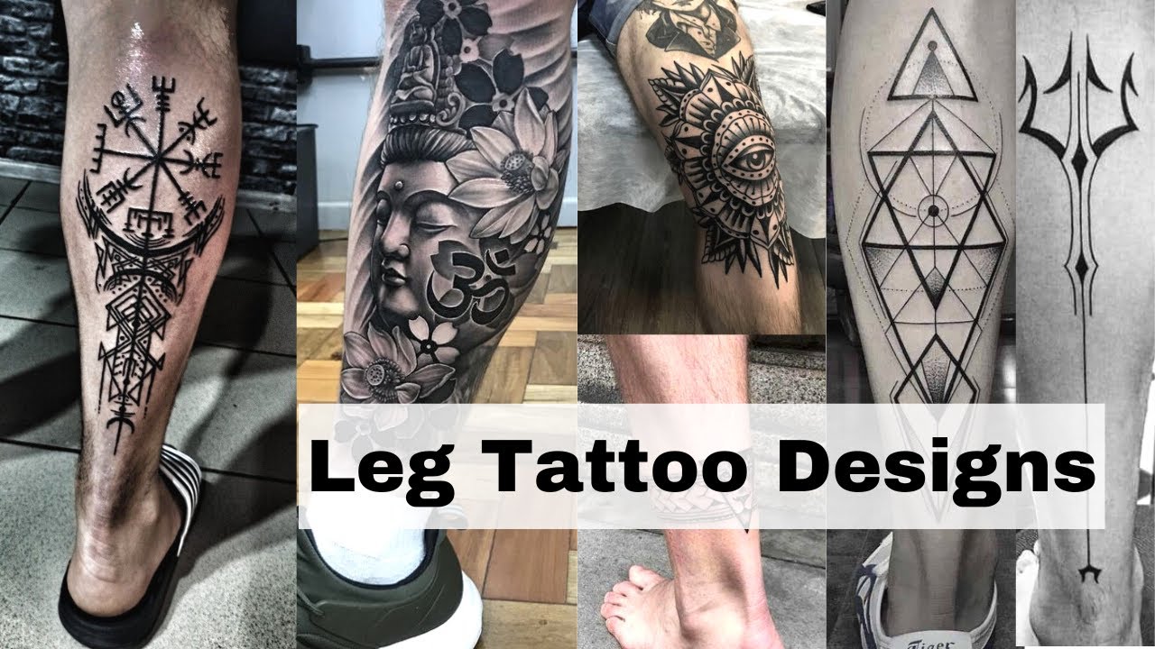 masculine leg tattoo ideas for men