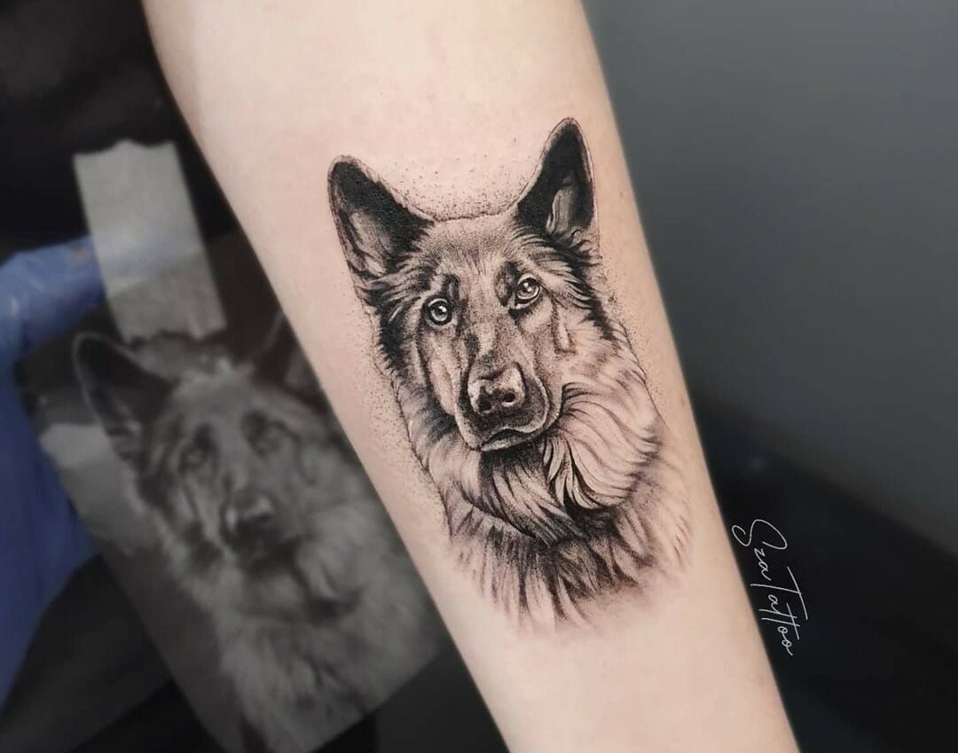 meaningful german shepherd tattoo placements