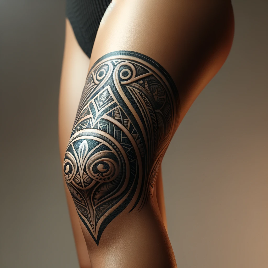 meaningful knee tattoo concepts