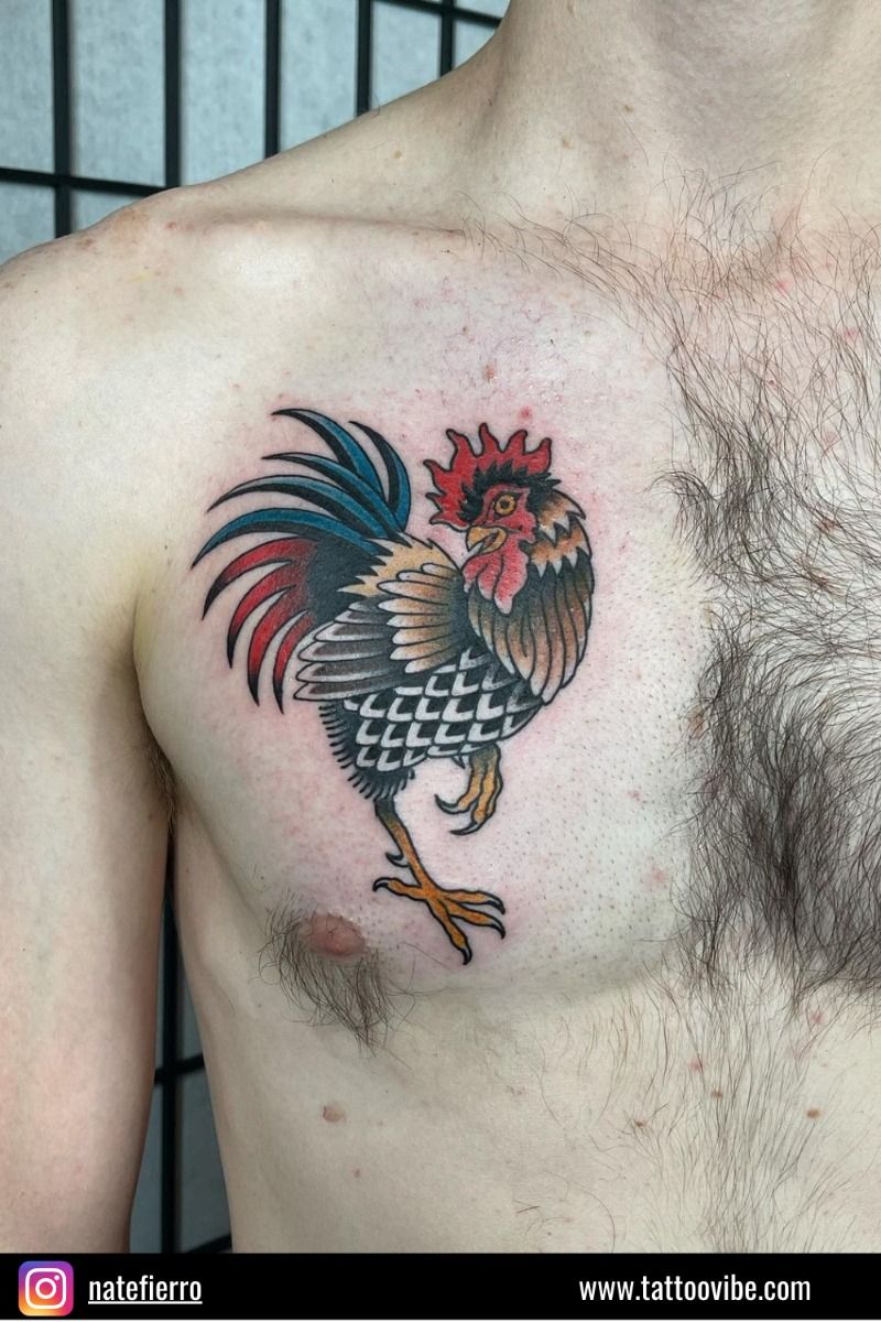 meaningful rooster tattoo concepts