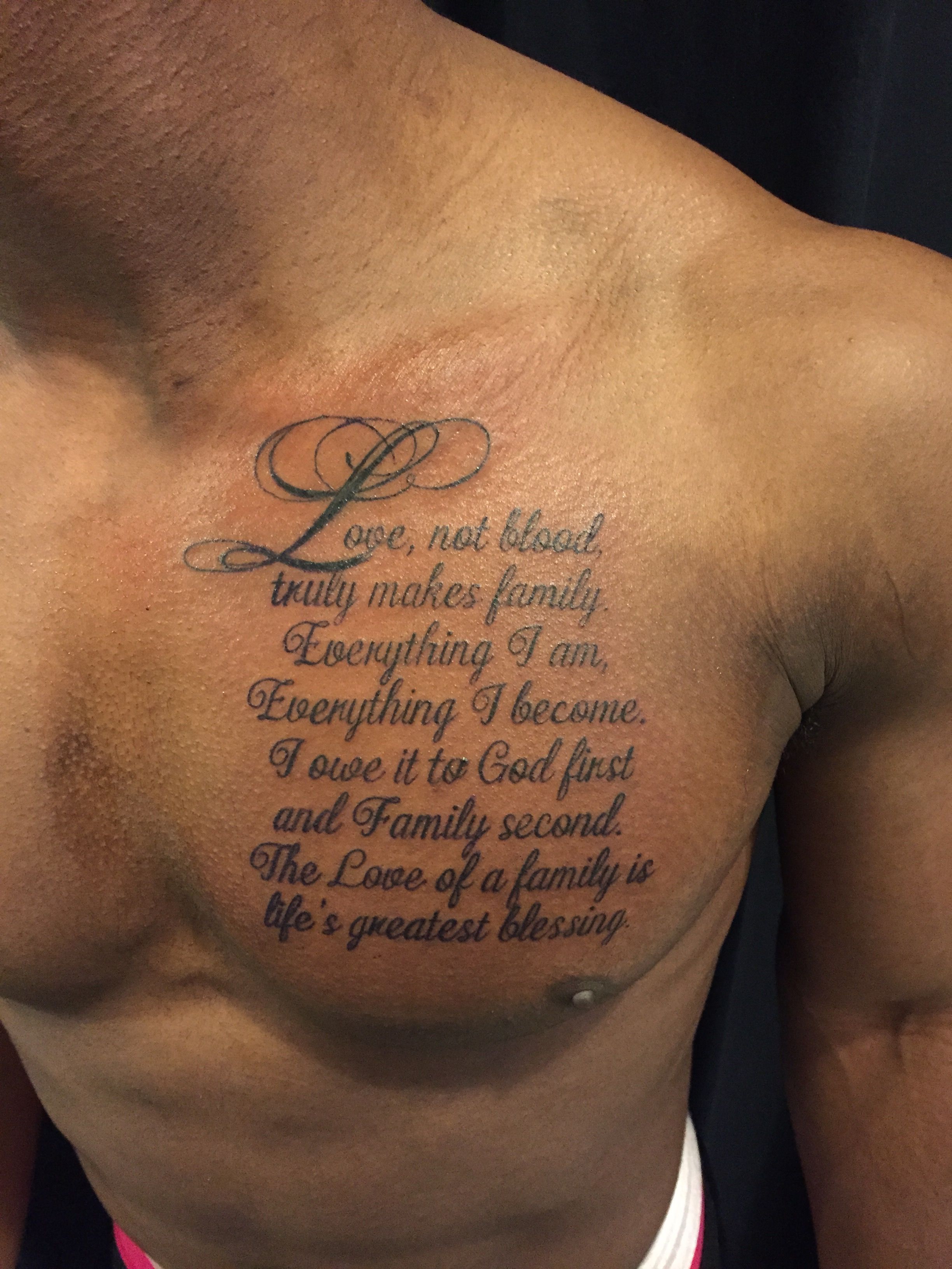 meaningful small bible verse chest tattoo concepts