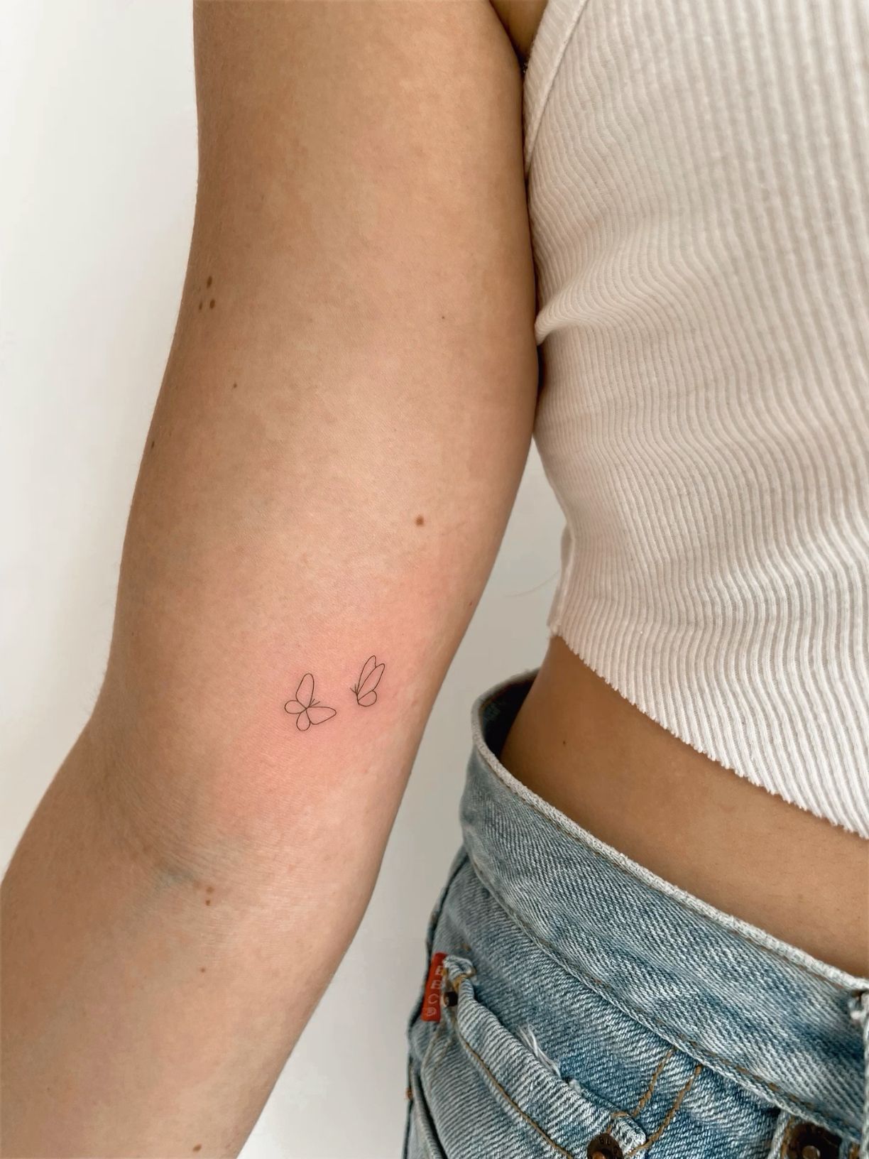 meaningful small butterfly tattoo inspiration