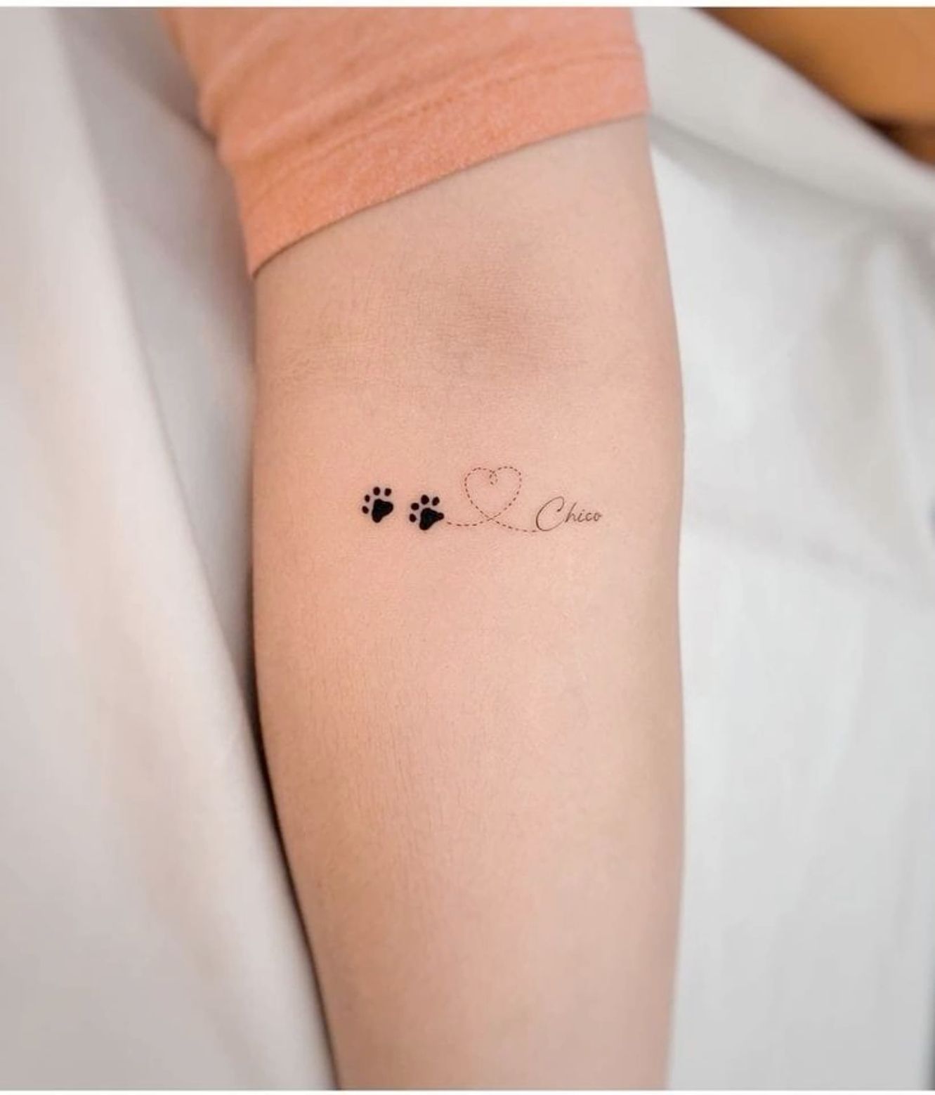 meaningful small dog memorial tattoos