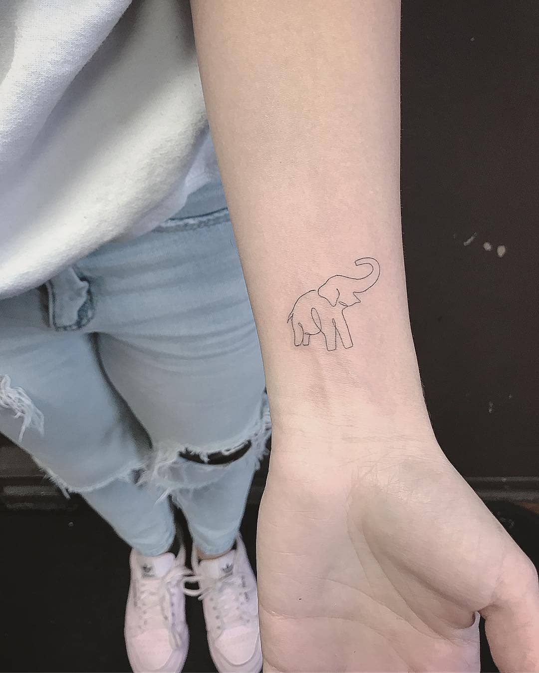 meaningful small horse tattoo 0068