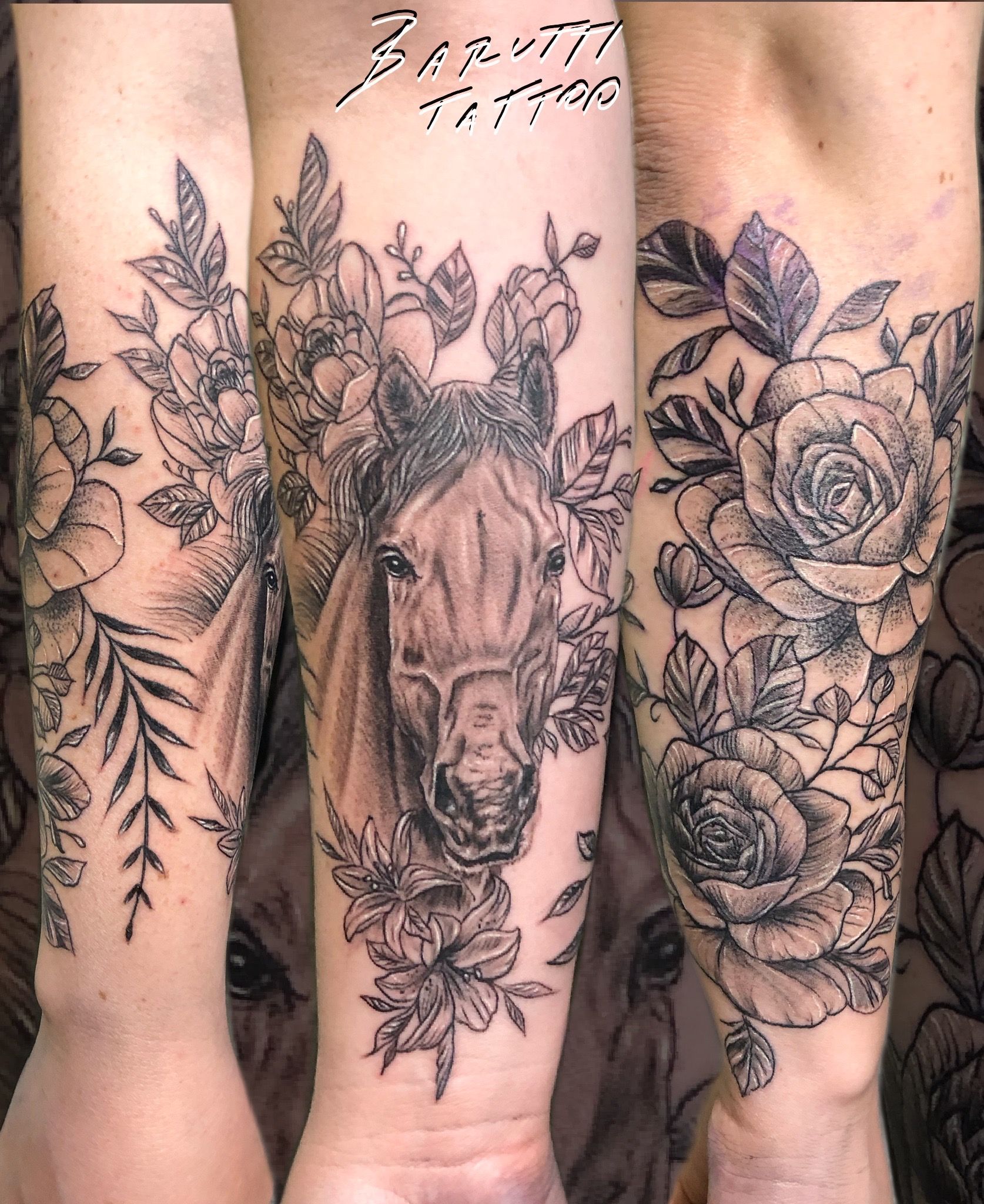 meaningful small horse tattoo 0075