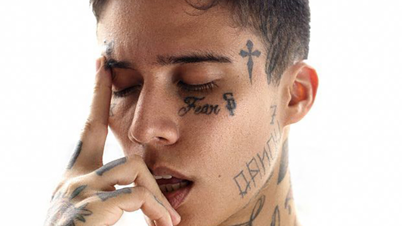 meaningful small male face tattoo concepts