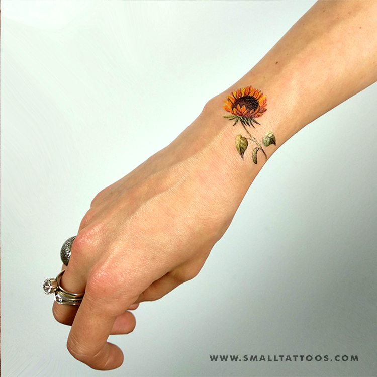 meaningful small sunflower tattoos for personal expression