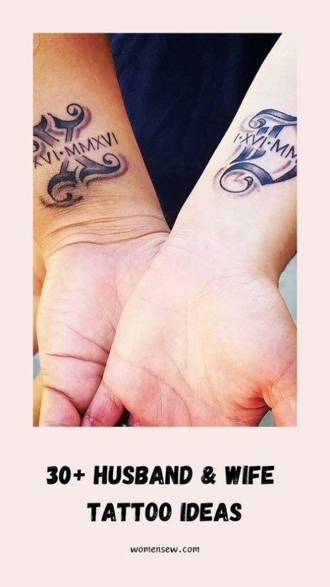 memorable husband and wife tattoo motifs.