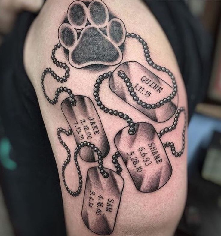 memorial dog tattoo ideas for pet remembrance