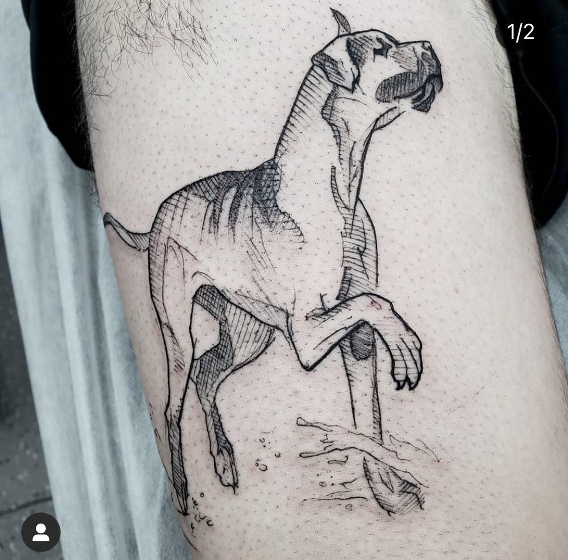 memorial dog tattoo ideas 0036