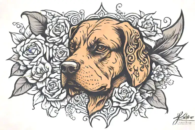 memorial dog tattoo ideas 0050