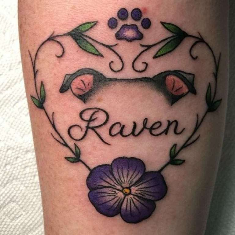 memorial dog tattoo ideas 0057