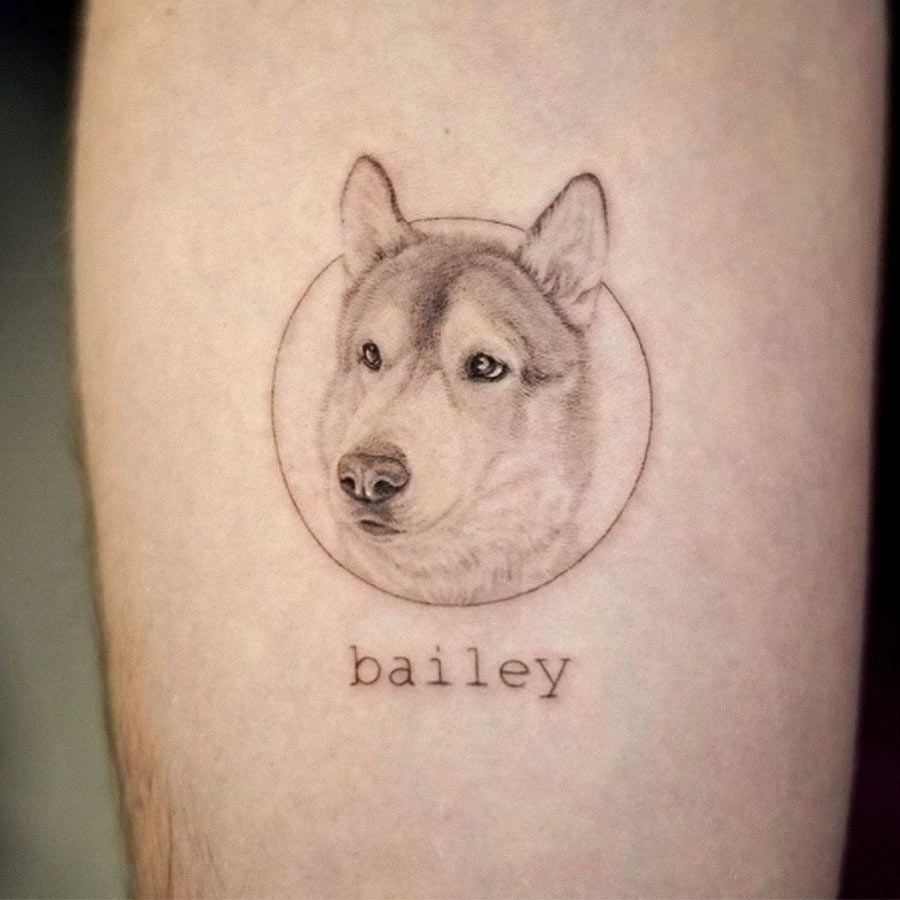 memorial dog tattoo ideas 0076