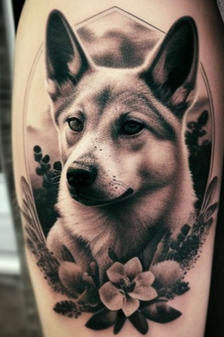 memorial dog tattoo ideas 0082