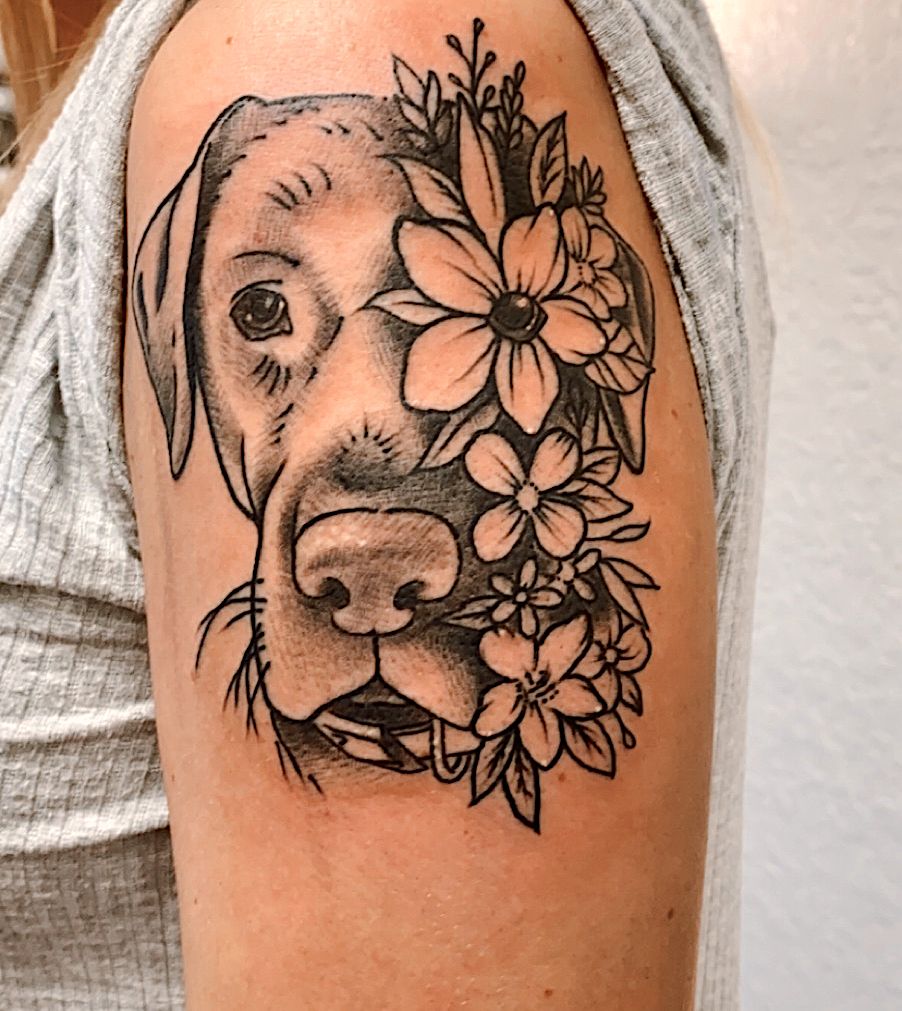 memorial dog tattoo ideas 0097