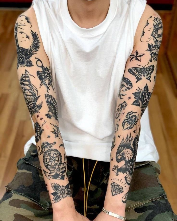 mens full sleeve tattoo ideas 0067