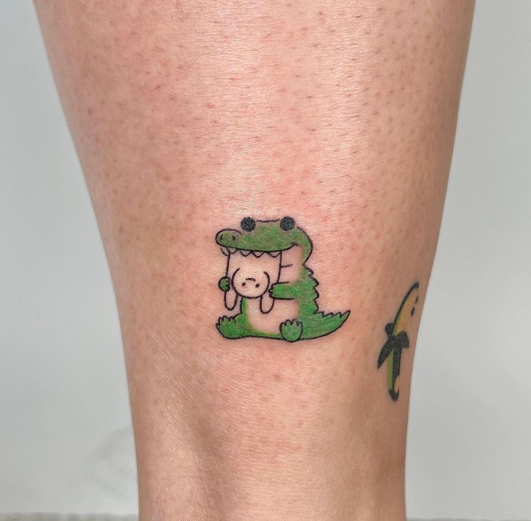 mini small frog tattoo 0015