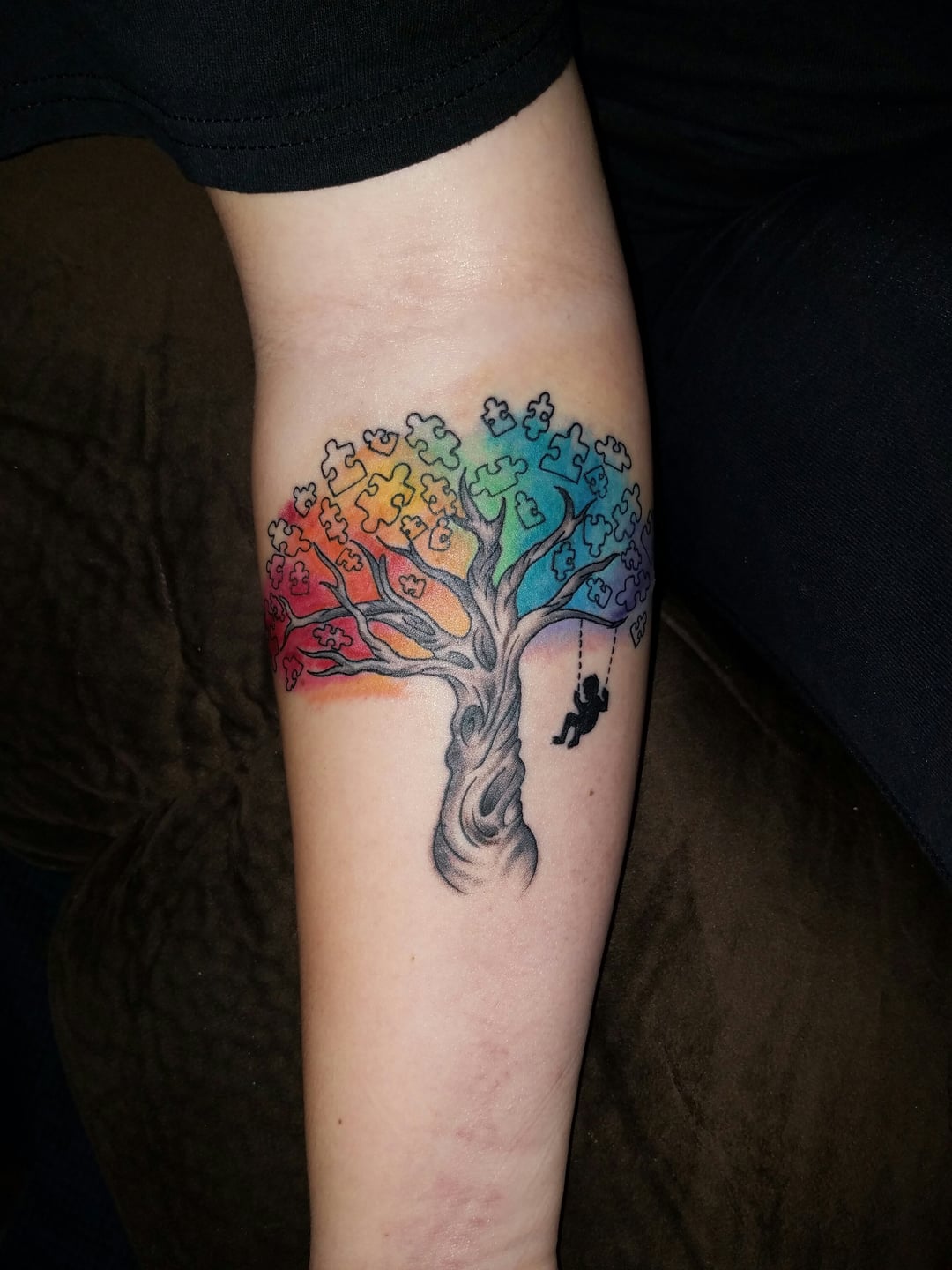 minimalist autism tattoo inspiration