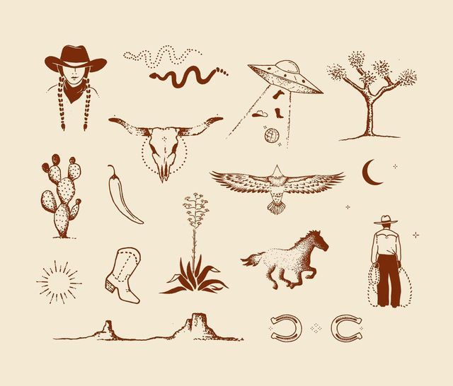 minimalist desert tattoo designs