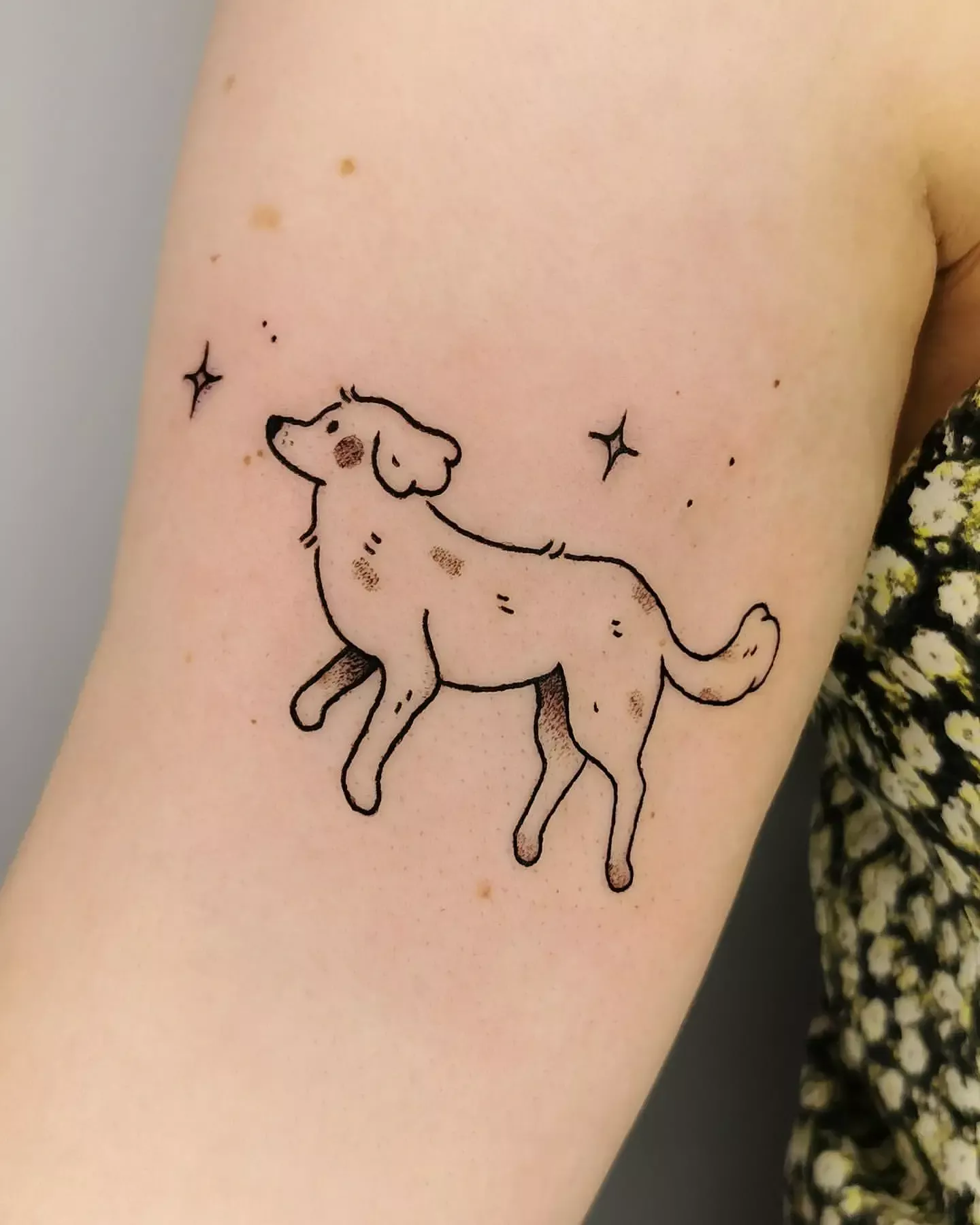 minimalist dog tattoo ideas