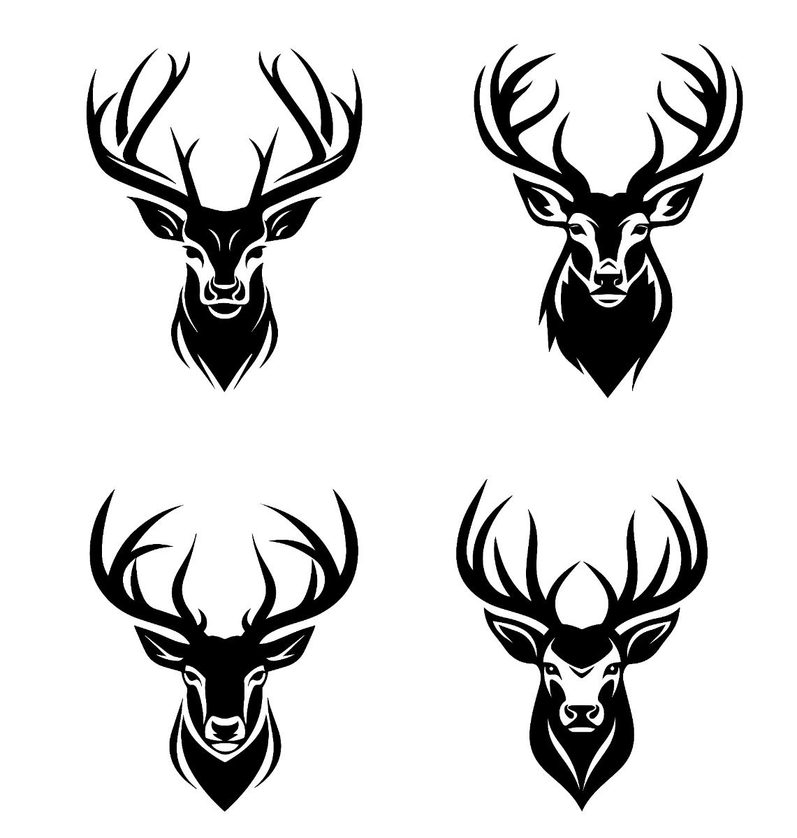 minimalist elk tattoo inspirations