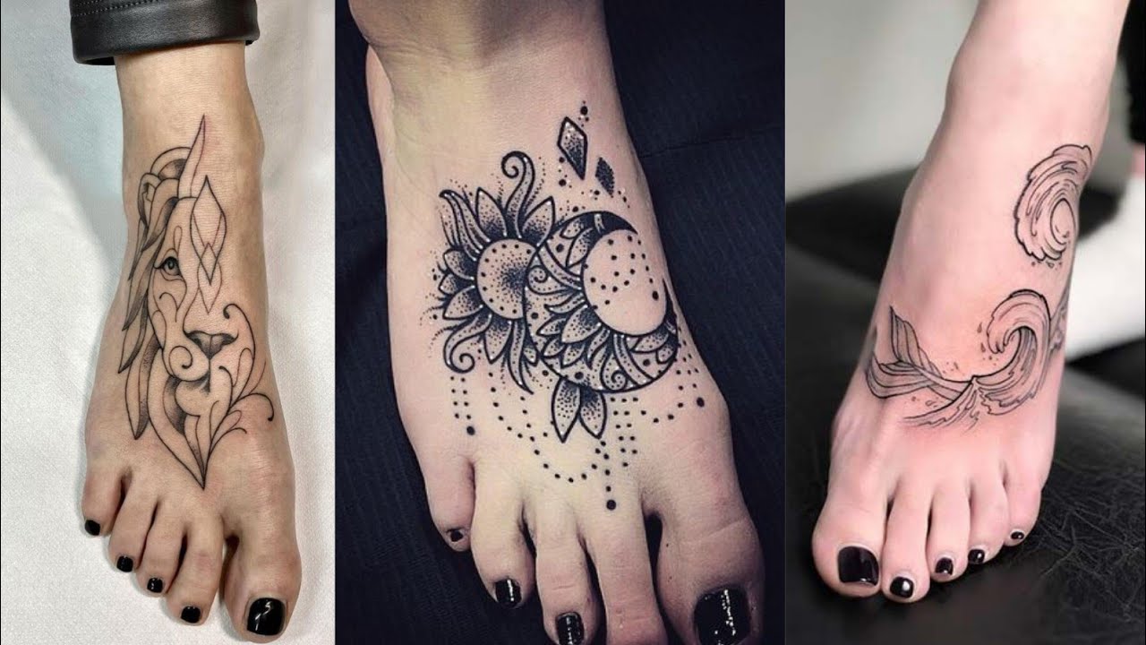 minimalist foot tattoo concepts