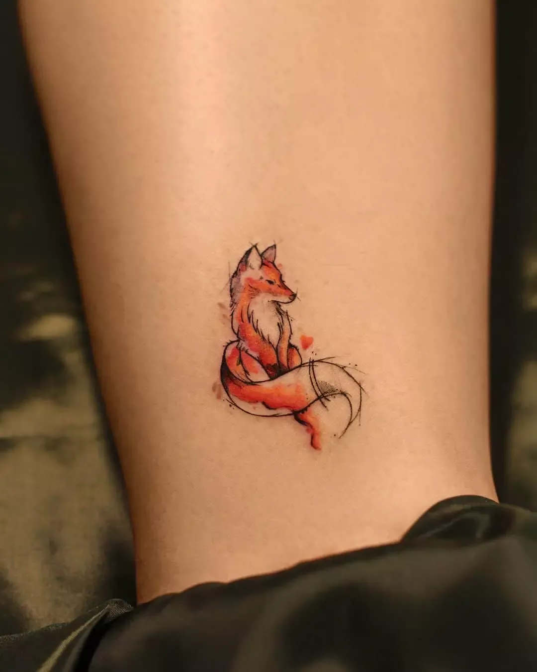 minimalist fox tattoo ideas