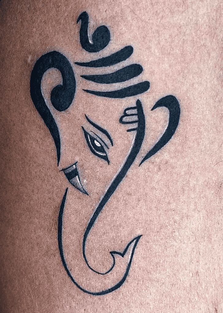 minimalist Ganesha tattoo ideas