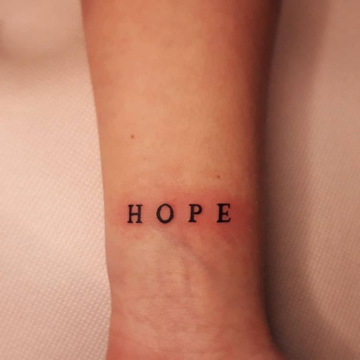 minimalist hope tattoo ideas