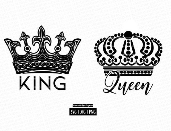 minimalist king and queen tattoo inspiration