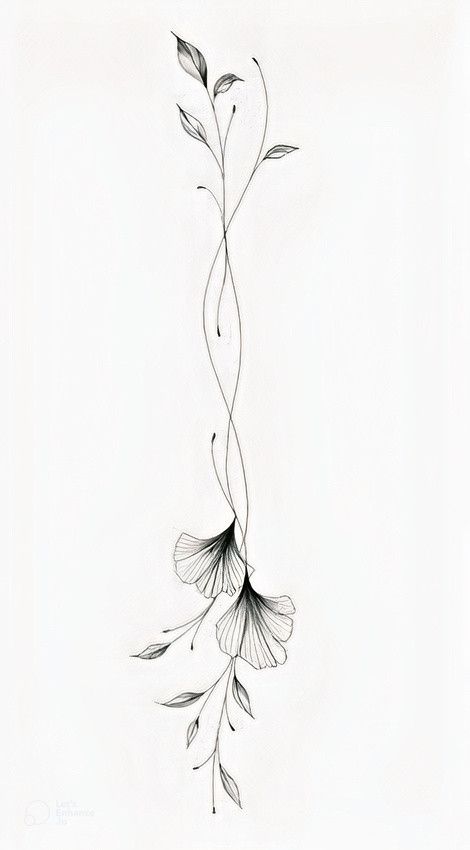 minimalist leaf tattoo designs