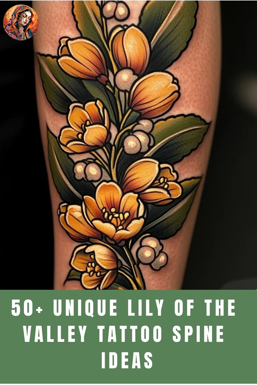 Minimalist lily tattoo small 0070