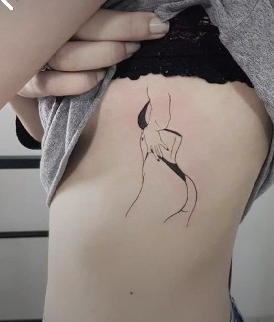 Minimalist lily tattoo small 0080