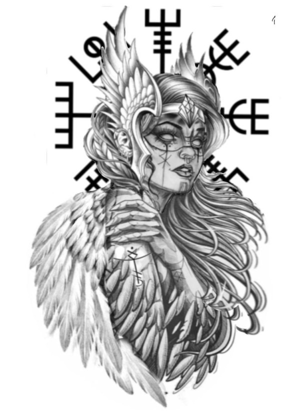 minimalist Norse mythology tattoo concepts