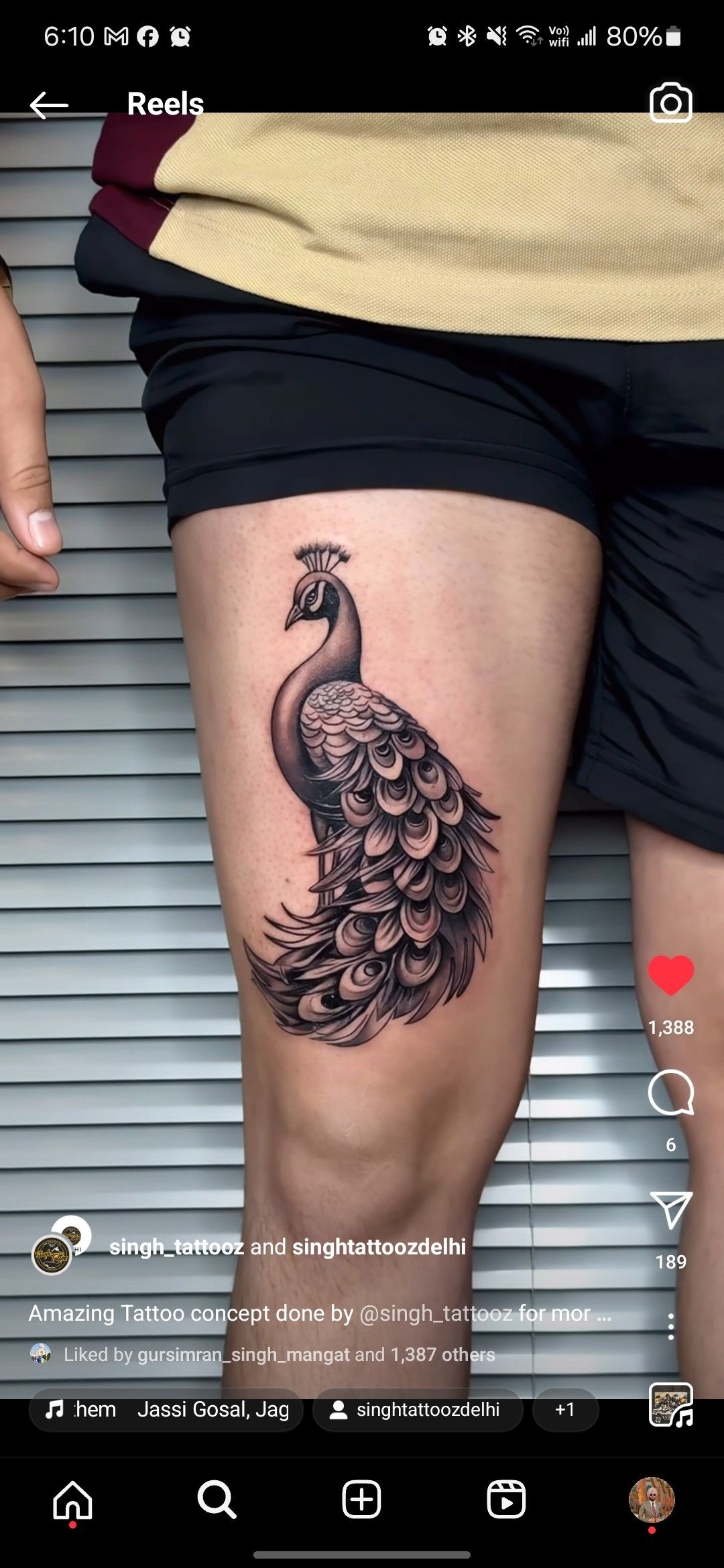 minimalist peacock tattoo suggestions