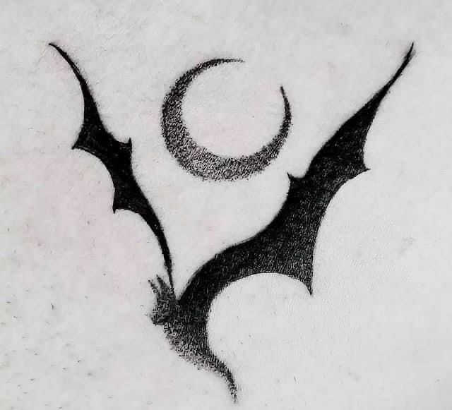 minimalist small bat tattoo inspiration