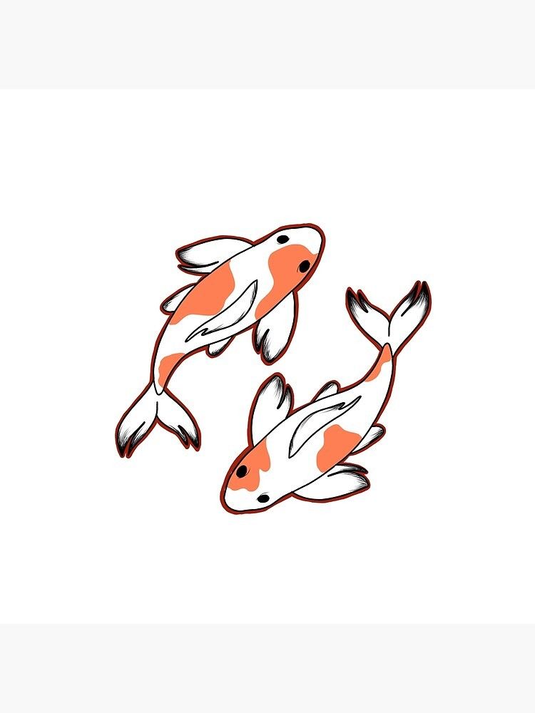 minimalist small koi fish tattoo 0018