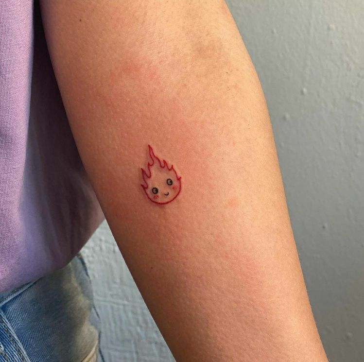 minimalist small koi fish tattoo 0055