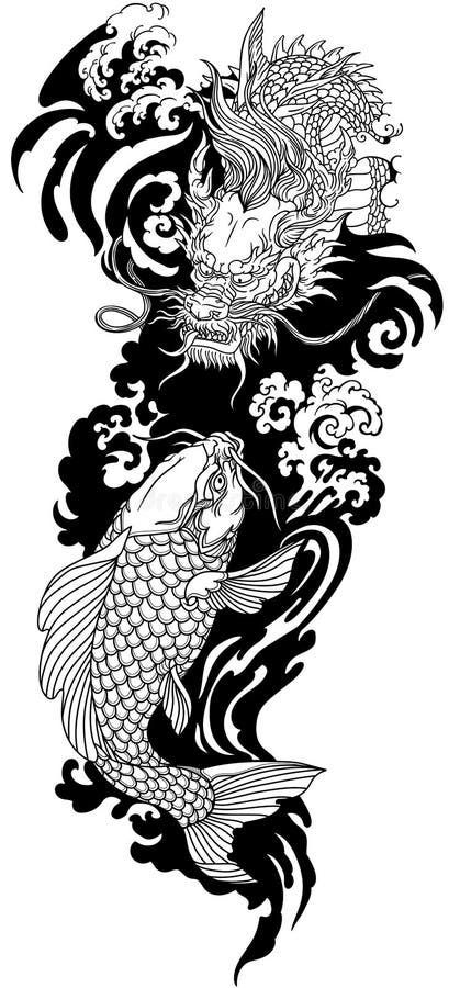 minimalist small koi fish tattoo 0081