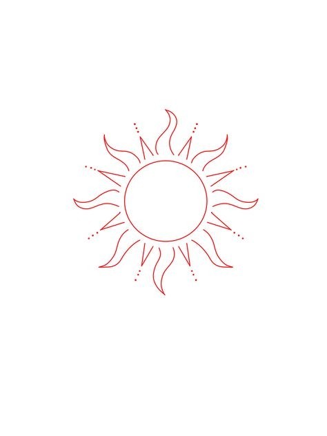 minimalist small sun tattoo inspiration