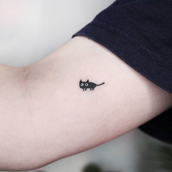 minimalist small tiger tattoo 0015