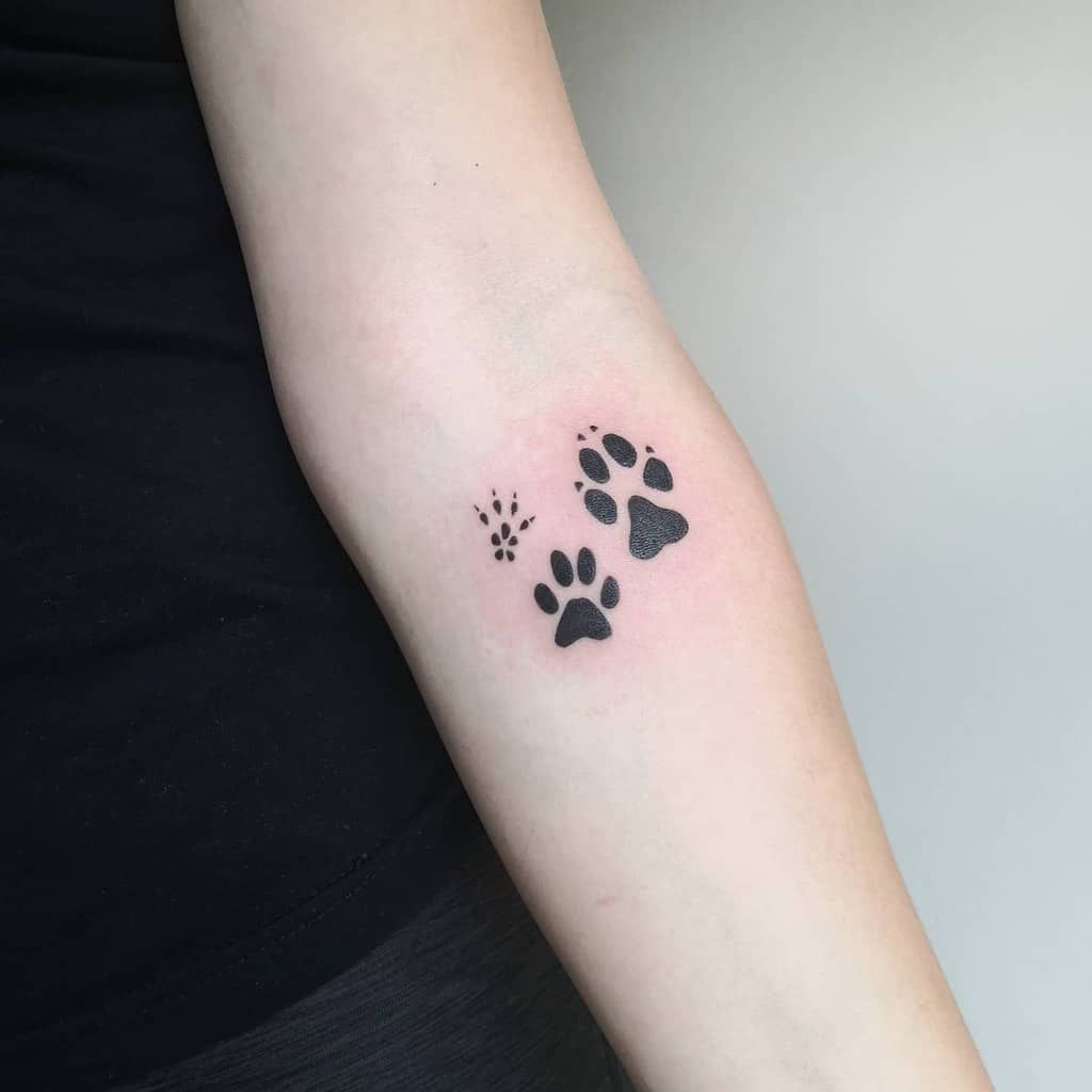 minimalist small tiger tattoo 0087