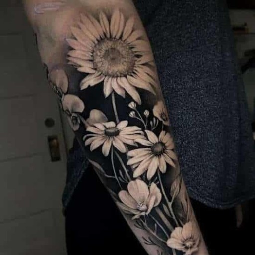 minimalist tattoo filler ideas for sleeve.